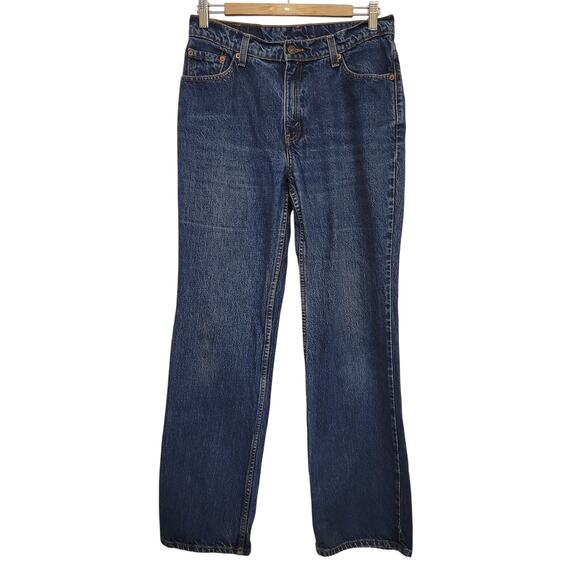 Vintage 90s 517 Levis Boot Cut Low Rise Blue Denim Jeans 11 Jr. M Cotton (29x31) - Picture 1 of 13